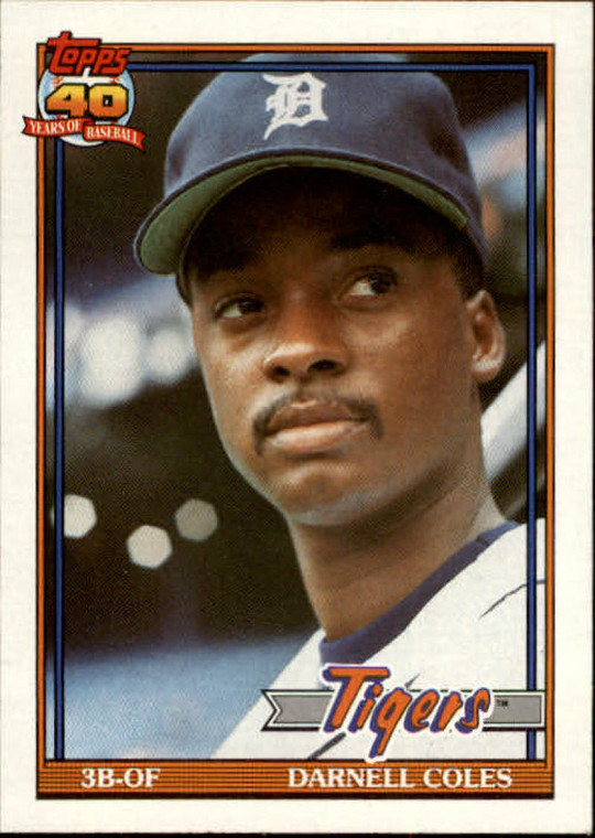 1991 Topps #506 Darnell Coles VG Detroit Tigers 