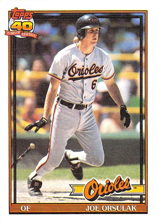 1991 Topps #521 Joe Orsulak VG Baltimore Orioles 