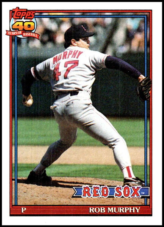 1991 Topps #542 Rob Murphy VG Boston Red Sox 