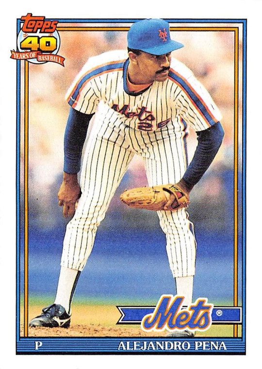 1991 Topps #544 Alejandro Pena VG New York Mets 