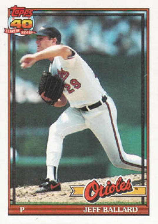 1991 Topps #546 Jeff Ballard VG Baltimore Orioles 