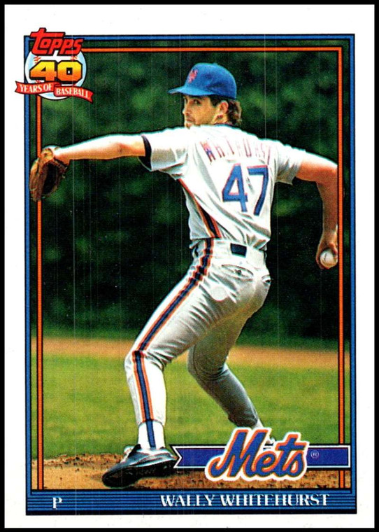 1991 Topps #557 Wally Whitehurst VG New York Mets 