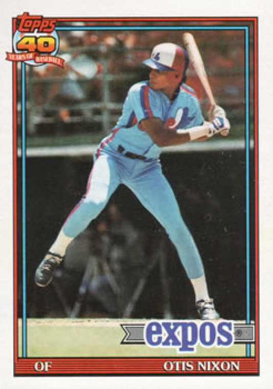1991 Topps #558 Otis Nixon VG Montreal Expos 