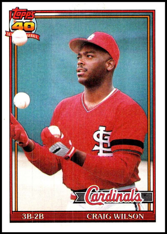 1991 Topps #566 Craig Wilson VG RC Rookie St. Louis Cardinals 