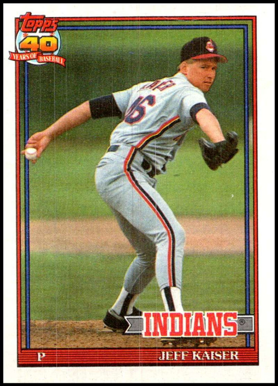 1991 Topps #576 Jeff Kaiser VG Cleveland Indians 