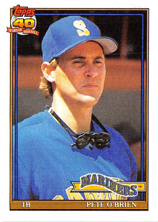 1991 Topps #585 Pete O'Brien VG Seattle Mariners 