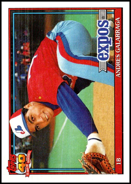 1991 Topps #610 Andres Galarraga VG Montreal Expos 