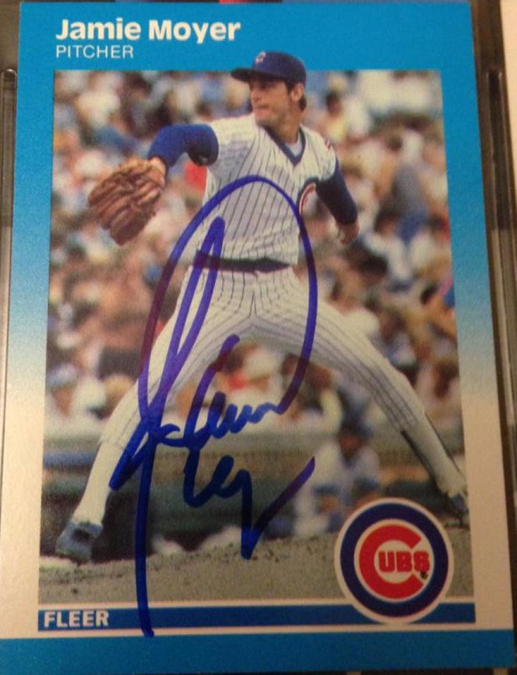 Jamie Moyer Autographed 1987 Fleer #570 Rookie Card 