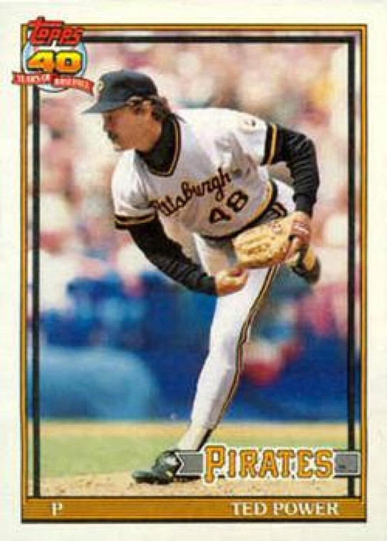 1991 Topps #621 Ted Power VG Pittsburgh Pirates 