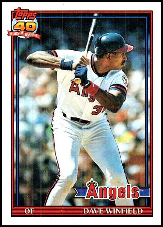 1991 Topps #630 Dave Winfield VG California Angels 