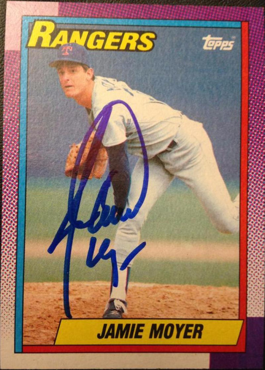 Jamie Moyer Autographed 1990 Topps #412