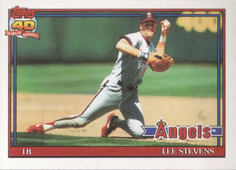 1991 Topps #648 Lee Stevens VG California Angels 