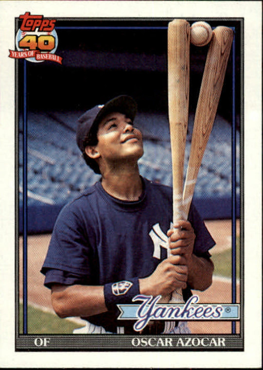 1991 Topps #659 Oscar Azocar VG New York Yankees 