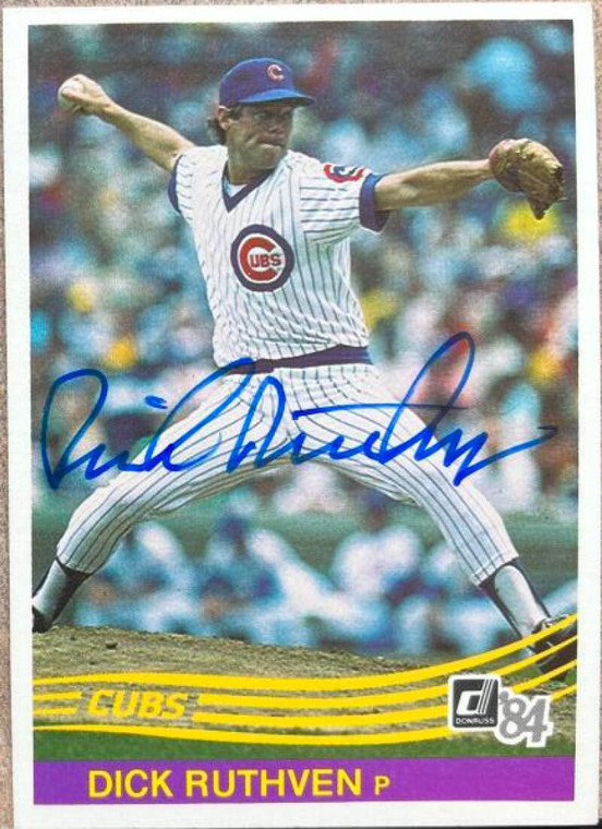 Dick Ruthven Autographed 1984 Donruss #510 ID: 3209