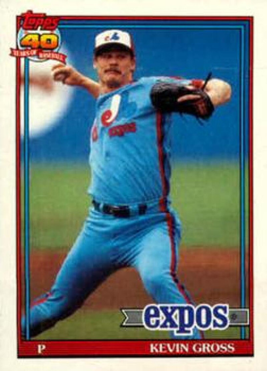 1991 Topps #674a Kevin Gross ERR VG Montreal Expos 