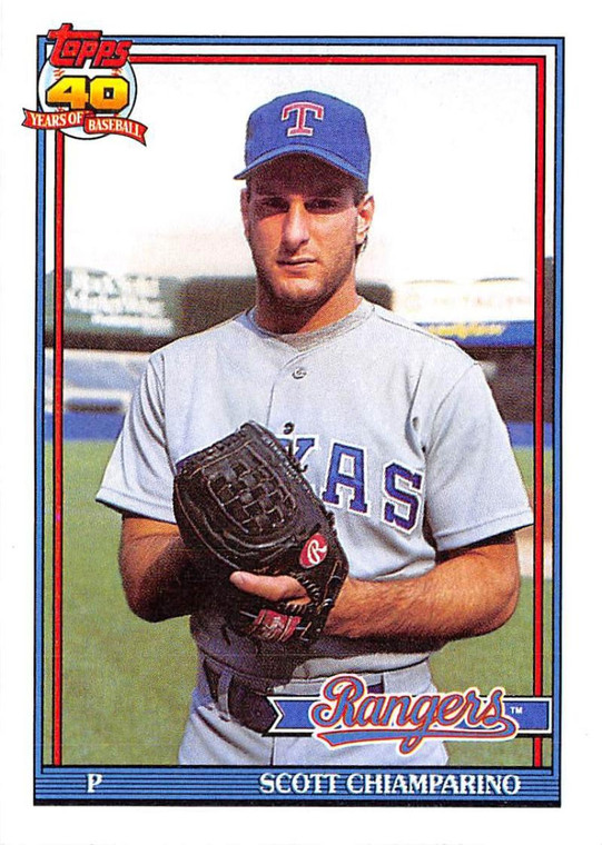1991 Topps #676 Scott Chiamparino VG Texas Rangers 