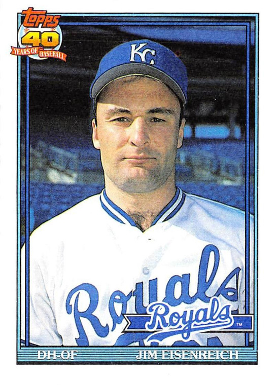 1991 Topps #707 Jim Eisenreich VG Kansas City Royals 