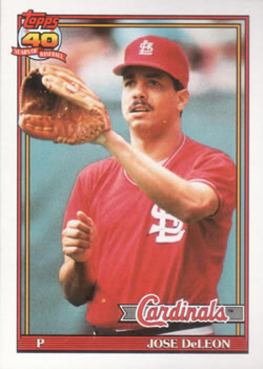 1991 Topps #711 Jose DeLeon VG St. Louis Cardinals 