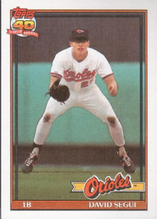 1991 Topps #724 David Segui VG Baltimore Orioles 