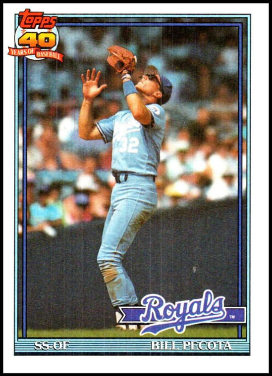 1991 Topps #754 Bill Pecota VG Kansas City Royals 