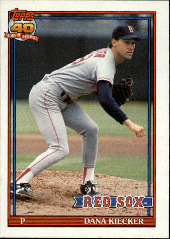 1991 Topps #763 Dana Kiecker VG Boston Red Sox 