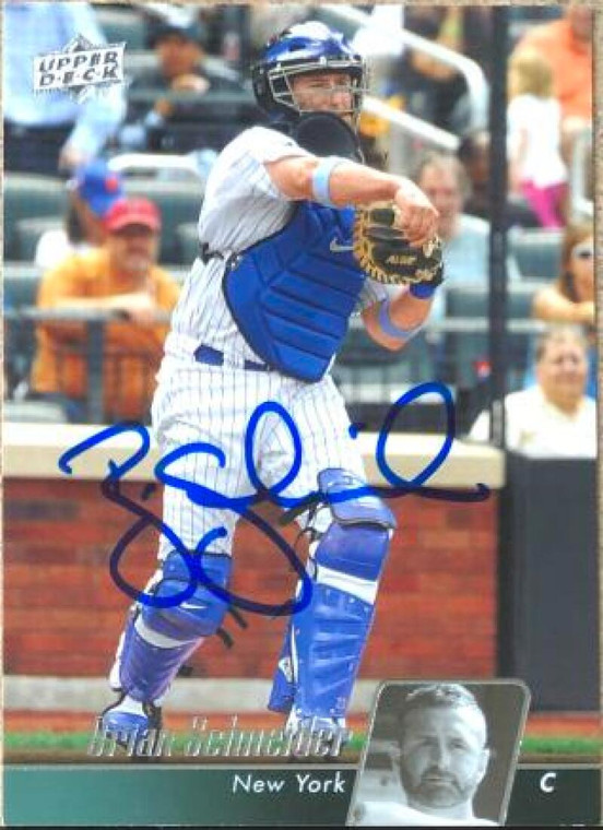 Brian Schneider Autographed 2010 Upper Deck #332