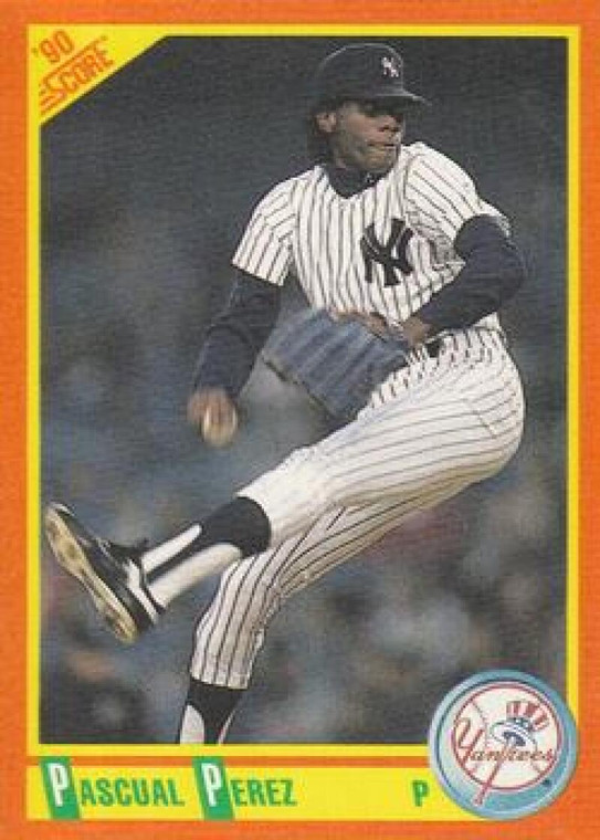 1990 Score Rookie and Traded #5T Pascual Perez NM-MT  New York Yankees 