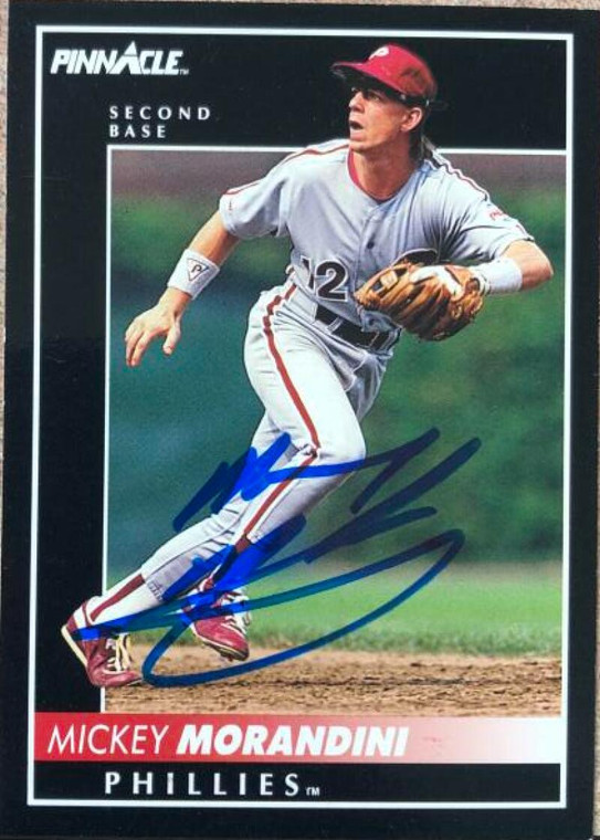 Mickey Morandini Autographed 1992 Pinnacle #103