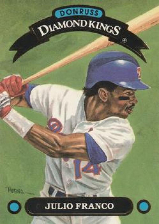 1992 Donruss Diamond Kings #DK4 Julio Franco NM-MT  Texas Rangers 