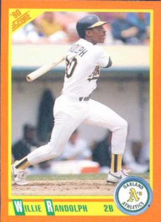 1990 Score Rookie and Traded #51T Willie Randolph NM-MT  Oakland Athletics 
