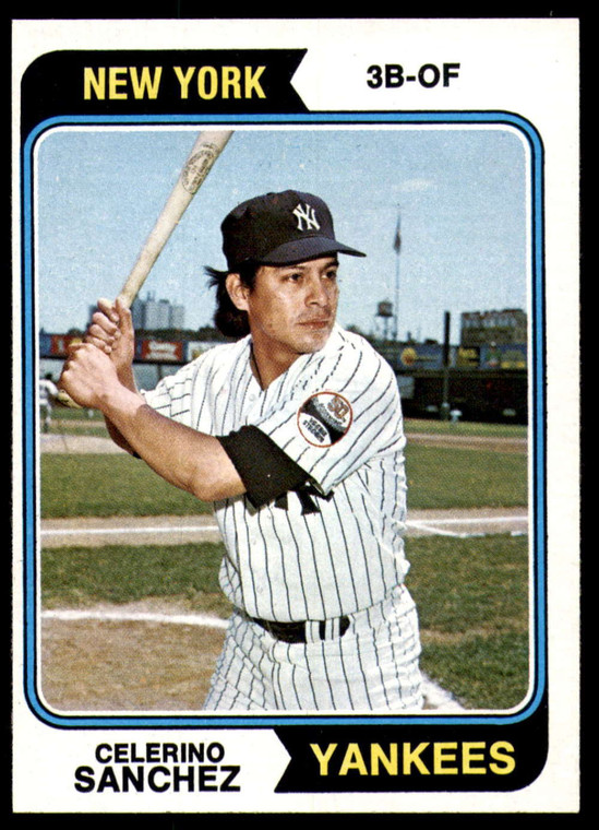 1974 Topps #623 Celerino Sanchez VG New York Yankees 