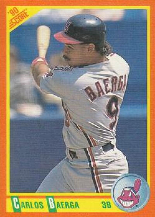 1990 Score Rookie and Traded #74T Carlos Baerga NM-MT  RC Rookie Cleveland Indians 