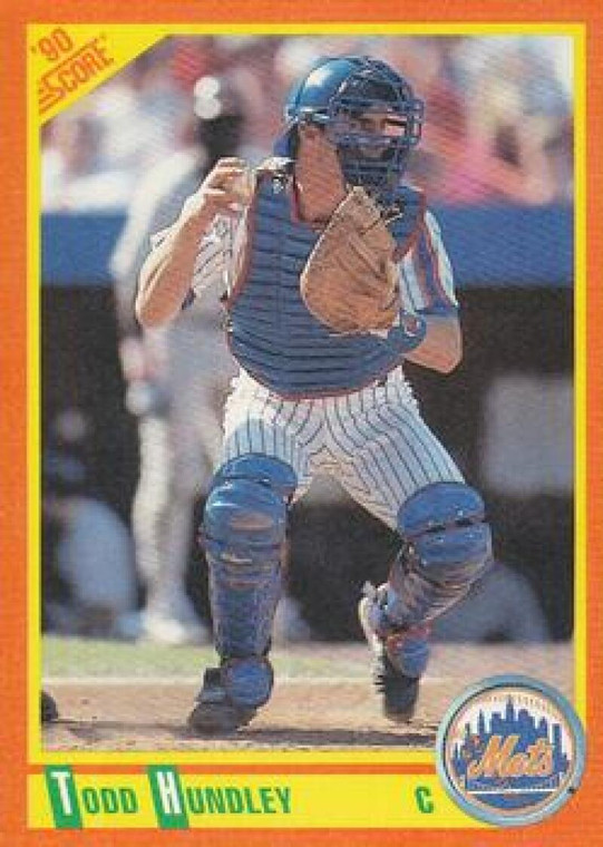 1990 Score Rookie and Traded #76T Todd Hundley NM-MT  RC Rookie New York Mets 