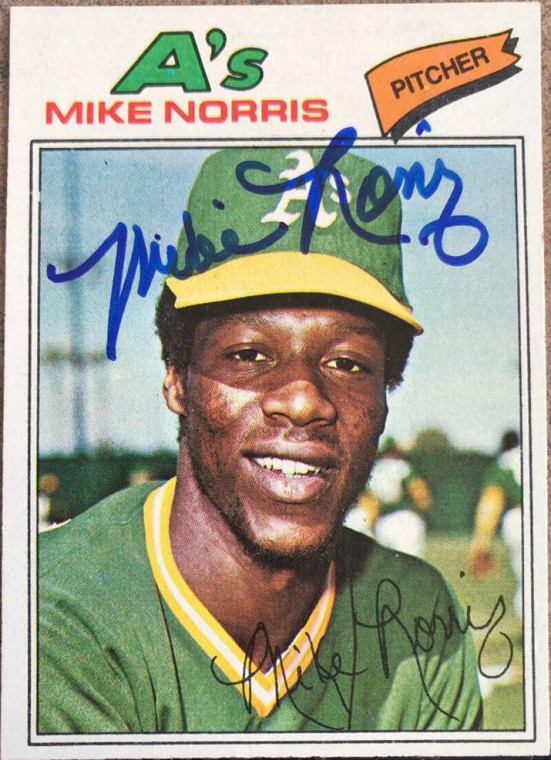 Mike Norris Autographed 1977 Topps #284