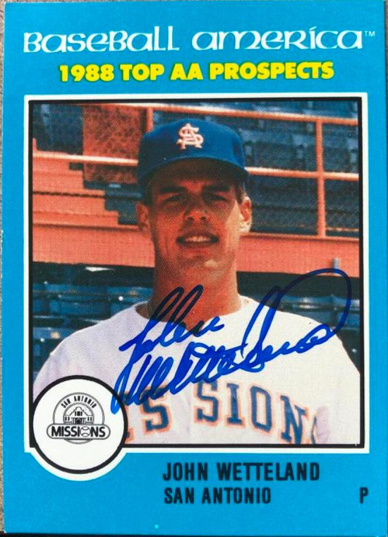 John Wetteland Autographed 1988 Best Baseball America All-Stars #AA28