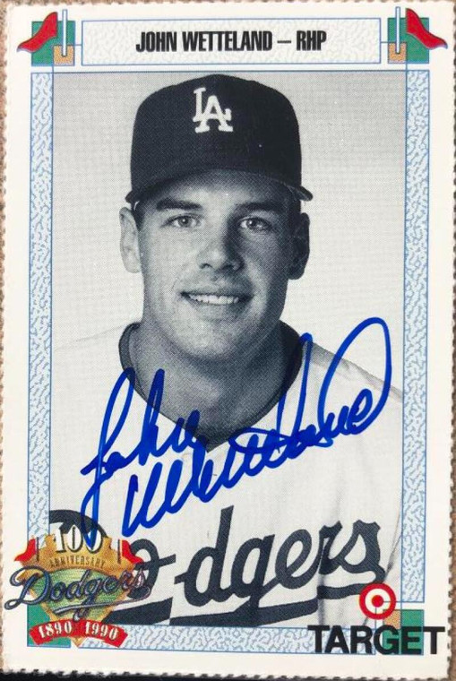 John Wetteland Autographed 1990 Dodgers Target #1094
