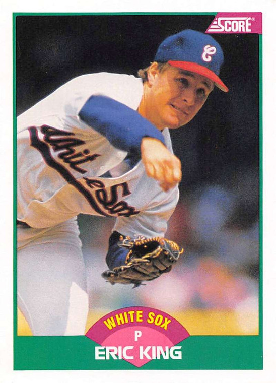 1989 Score Rookie/Traded #26T Eric King VG Chicago White Sox 