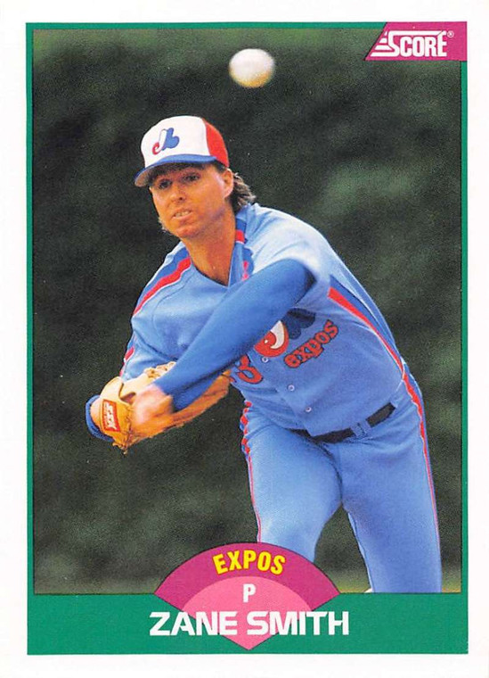 1989 Score Rookie/Traded #56T Zane Smith VG Montreal Expos 