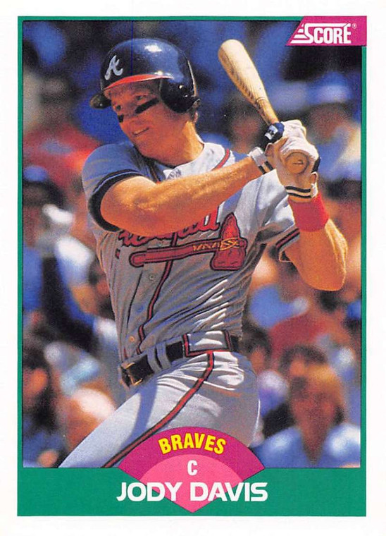 1989 Score Rookie/Traded #64T Jody Davis VG Atlanta Braves 