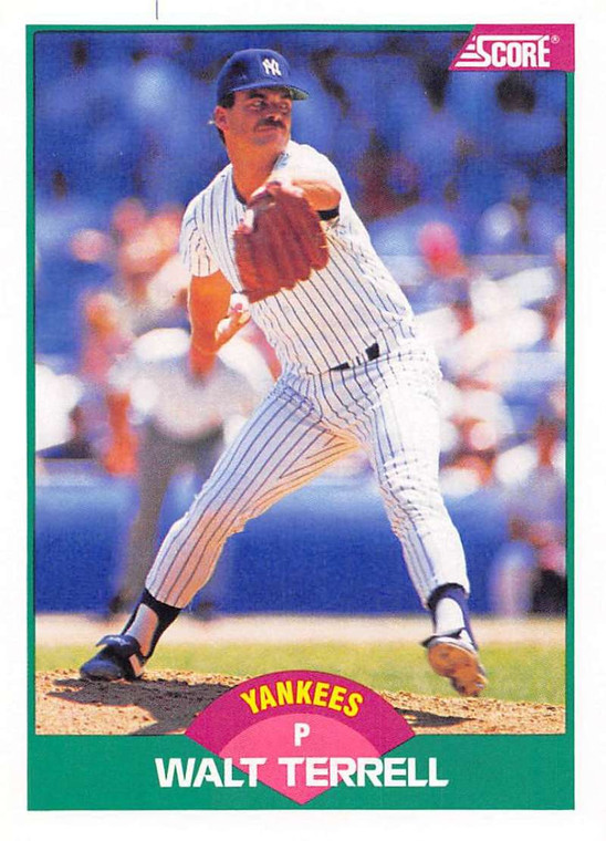 1989 Score Rookie/Traded #75T Walt Terrell VG New York Yankees 