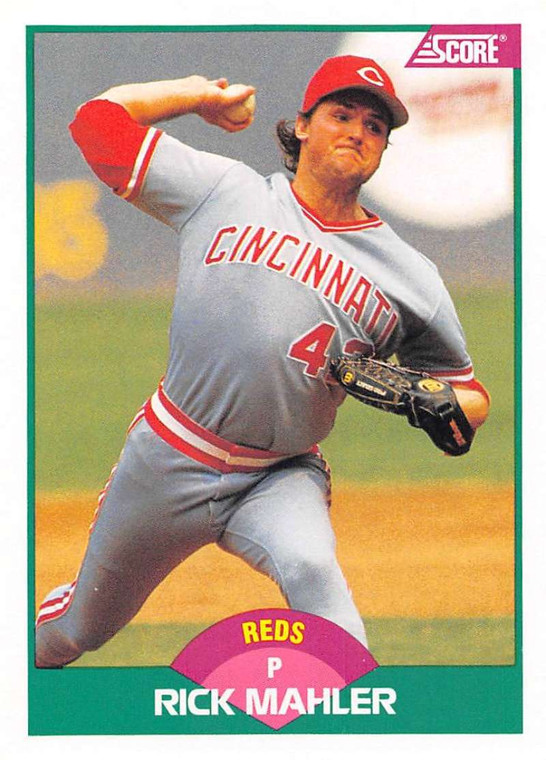 1989 Score Rookie/Traded #79T Rick Mahler VG Cincinnati Reds 