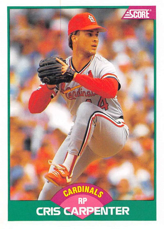 1989 Score Rookie/Traded #81T Cris Carpenter VG RC Rookie St. Louis Cardinals 