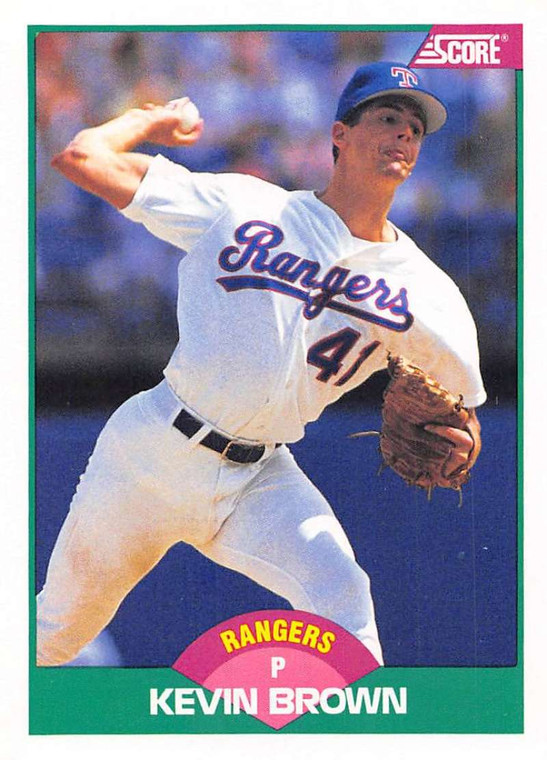 1989 Score Rookie/Traded #89T Kevin Brown VG Texas Rangers 
