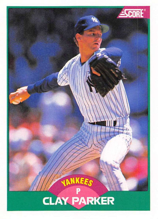 1989 Score Rookie/Traded #94T Clay Parker VG New York Yankees 