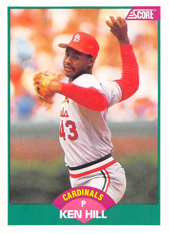 1989 Score Rookie/Traded #98T Ken Hill VG RC Rookie St. Louis Cardinals 
