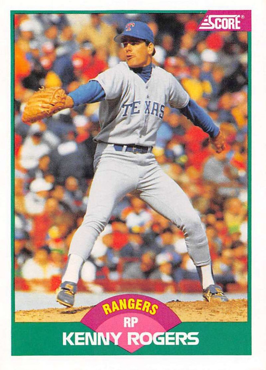 1989 Score Rookie/Traded #107T Kenny Rogers VG RC Rookie Texas Rangers 