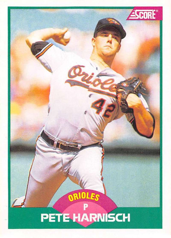 1989 Score Rookie/Traded #110T Pete Harnisch VG RC Rookie Baltimore Orioles 