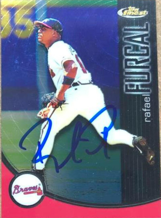 Rafael Furcal Autographed 2001 Topps Finest #66