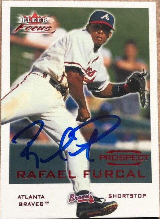 Rafael Furcal Autographed 2001 Fleer Focus #238 LE/3999
