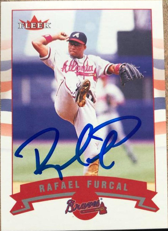 Rafael Furcal Autographed 2002 Fleer #51
